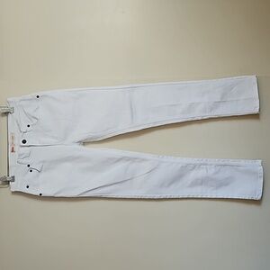 Levi's White 510 Skinny Jeans Mid Rise Size Junior 16R W28 L30